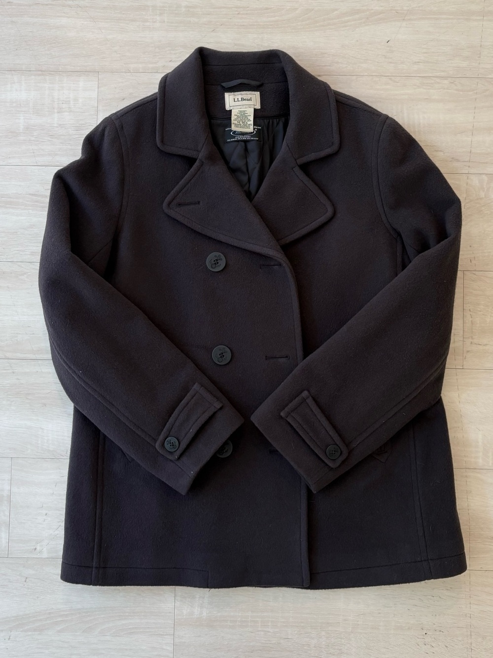 L.L. Bean Women’s Wool Purple Peacoat